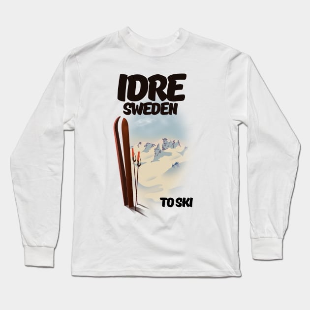 Idre Sweden to ski Long Sleeve T-Shirt by nickemporium1